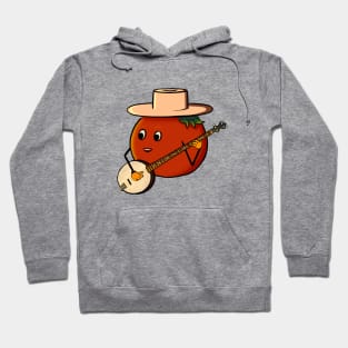 Country Singer Tomato with Banjo Hoodie